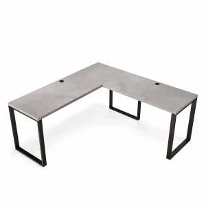 Narożne biurko loft beton z industrialnym charakterem.webp
