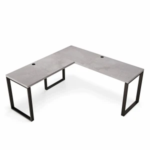 Biurko narożne loft beton idealne do przestronnych wnętrz.webp
