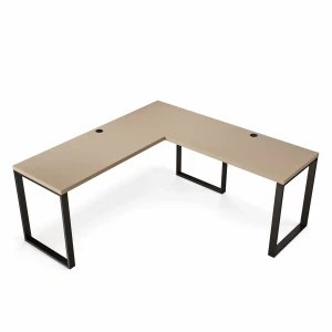 Biurko narożne loft cappuccino idealne do przestronnych wnętrz.webp