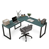 Biurko narożne loft  - Zielone