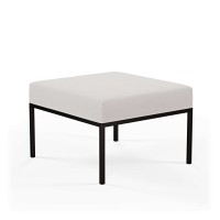 Podnóżek pufa industrialna loft biały