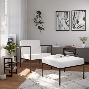 Fotel metalowy industrialny biały + podnóżek (3).jpg