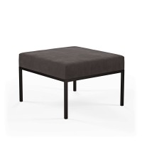 Podnóżek pufa industrialna loft grafitowy