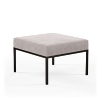 Podnóżek pufa industrialna loft  jasny szary