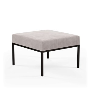 Podnóżek pufa industrialna loft  jasny szary