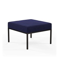 Podnóżek pufa industrialna loft granatowy