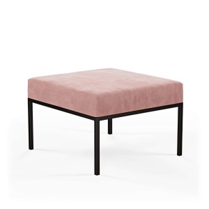 Podnóżek pufa industrialna loft pastelowy róż