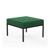 Podnóżek pufa industrialna loft butelkowa zieleń