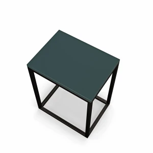 Stolik nocny loftowy Indri - zielony białe tło.webp