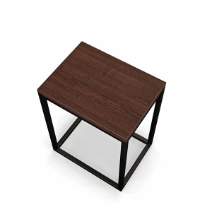 Stolik nocny loftowy Indri - wenge rzut górny.webp