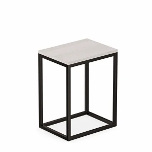 Stolik nocny loftowy Indri - sosna - białe tło.webp