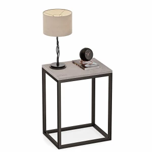 Stolik nocny loftowy Indri - Beton