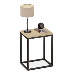 Stolik nocny loftowy Indri - Dąb artisan