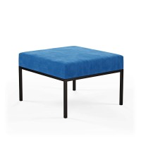 Podnóżek pufa industrialna loft niebieski