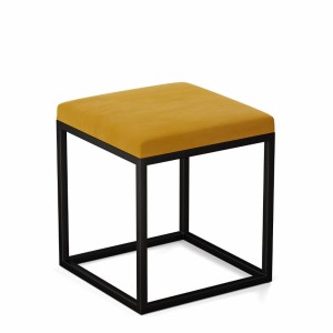 Pufa metalowa - musztardowa (1).jpg