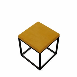 Pufa metalowa - musztardowa (3).jpg