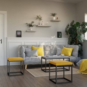 Pufa metalowa - musztardowa (4).jpg