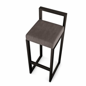 Hoker tapicerowany z oparciem - ciemny szary (3).jpg