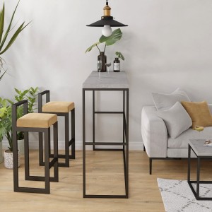 Hoker tapicerowany z oparciem - Karmelowy (4).jpg