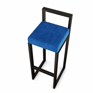 Hoker tapicerowany z oparciem - Niebieski (3).jpg