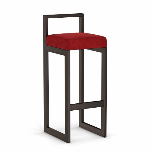 Hoker tapicerowany z oparciem- czerwony (1).jpg