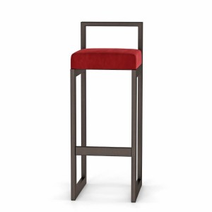 Hoker tapicerowany z oparciem- czerwony (2).jpg