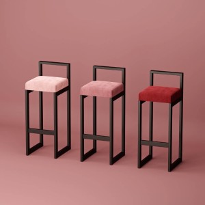 Hoker tapicerowany z oparciem- czerwony (5).jpg