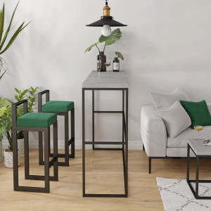 Hoker tapicerowany z oparciem - butelkowa zieleń (4).jpg