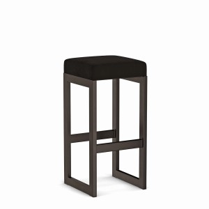 Hoker tapicerowany loft - Czarny