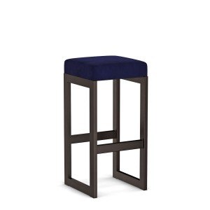 Hoker tapicerowany loft - Granatowy