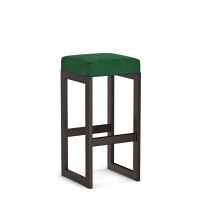 Hoker tapicerowany loft - Butelkowa zieleń