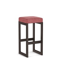 Hoker tapicerowany loft - Różowy