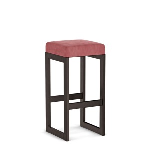 Hoker tapicerowany loft - Różowy