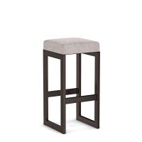 Hoker tapicerowany loft - Jasny szary