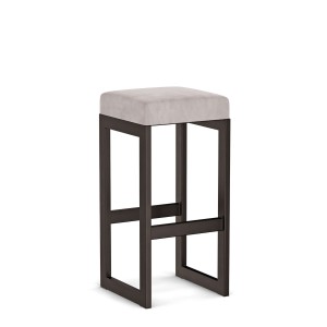 Hoker tapicerowany loft - Jasny szary