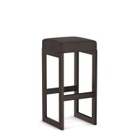 Hoker tapicerowany loft - Grafitowy