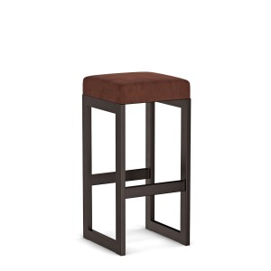 Hoker tapicerowany loft - Brązowy