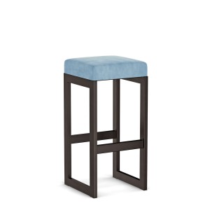 Hoker tapicerowany loft - Błękitny