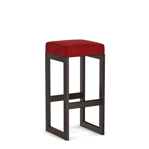 Hoker tapicerowany loft - Czerwony