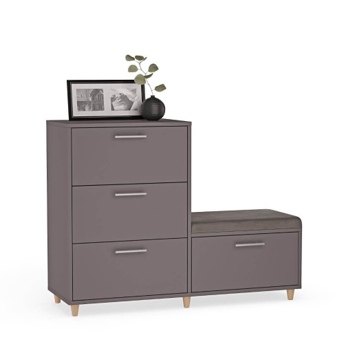 Komoda do przedpokoju z siedziskiem - Grafit (1).jpg