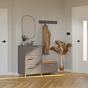 Komoda do przedpokoju z siedziskiem - Grafit (4).jpg