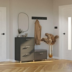 Komoda do przedpokoju z siedziskiem - Czarna(4).jpg