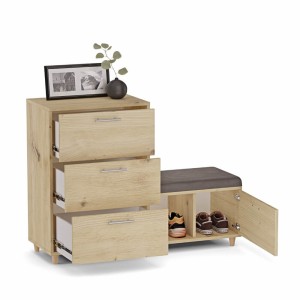 Komoda do przedpokoju z siedziskiem - Dąb artisan (2).jpg