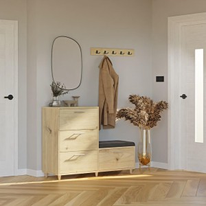 Komoda do przedpokoju z siedziskiem - Dąb artisan (4).jpg