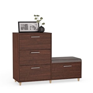 Komoda do przedpokoju z siedziskiem - Wenge