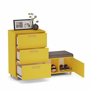 Komoda do przedpokoju z siedziskiem - żółty (2).jpg
