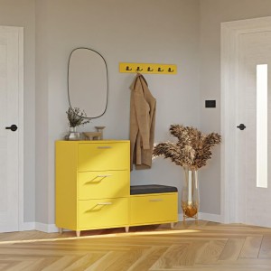 Komoda do przedpokoju z siedziskiem - żółty (4).jpg