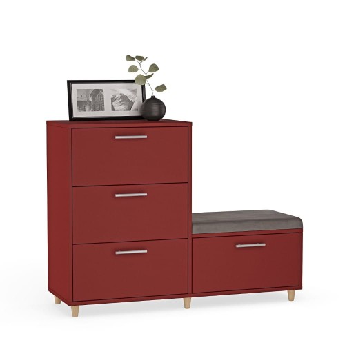 Komoda do przedpokoju z siedziskiem - czerwony (1).jpg