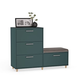 Komoda do przedpokoju z siedziskiem - Zielony (1).jpg