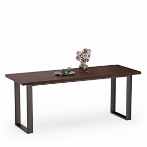 Rodzinny solidny stół do jadalni na metalowym stelażu Olaf  - Wenge